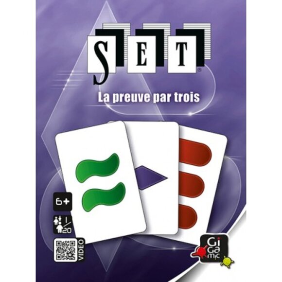SET- Tin Box Card Game of Observation, Logic and Speed French Version Age 6+ - Picture 4 of 11
